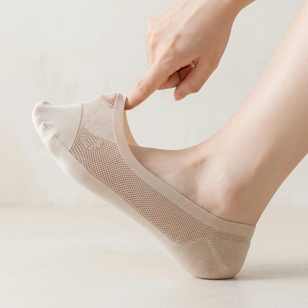 Invisible Breathable Reinforced Toe No-Show Socks Invisible Breathable Reinforced Toe No-Show Socks