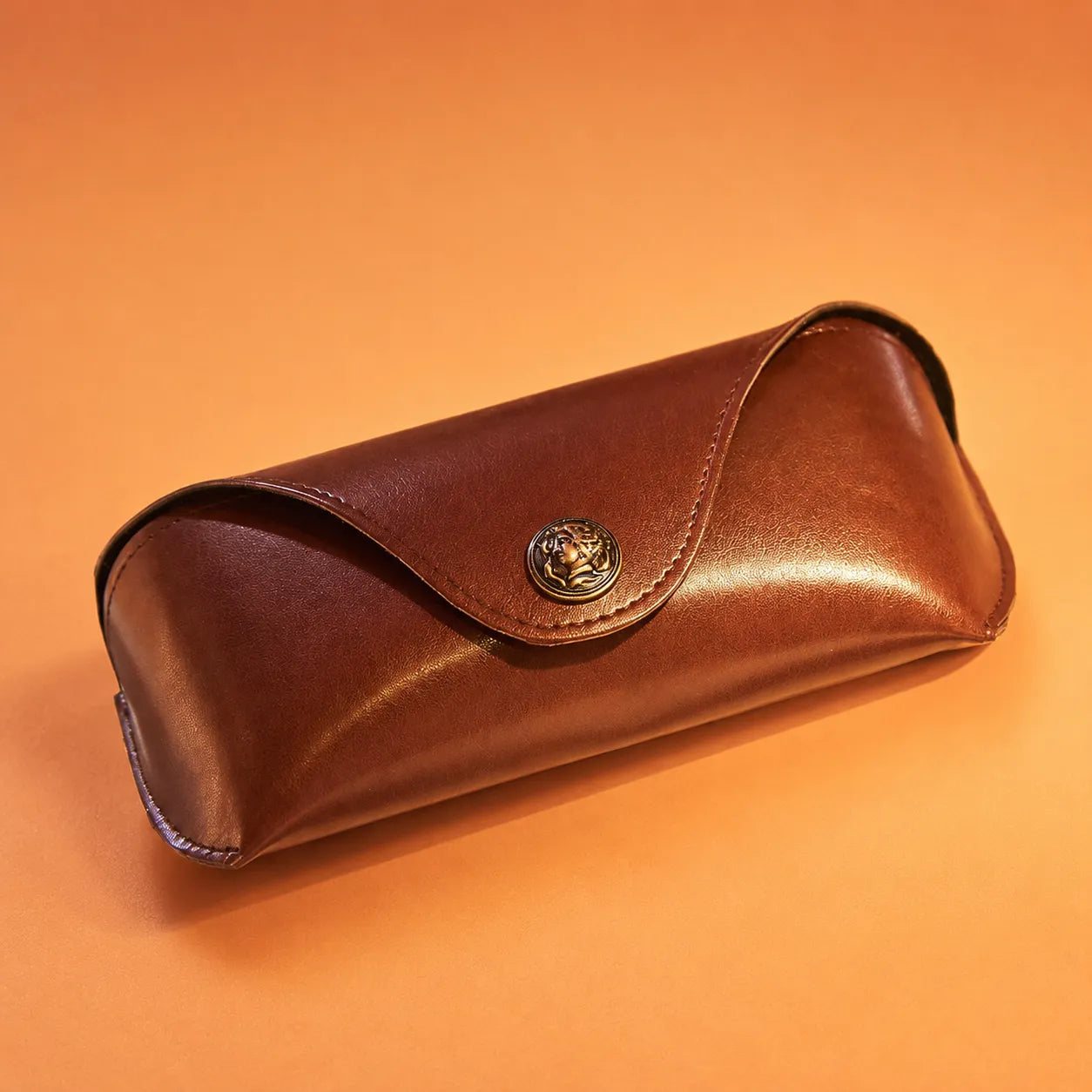 Aurore Retro Leather Sunglasses Case