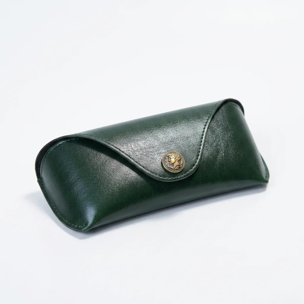 Aurore Retro Leather Sunglasses Case