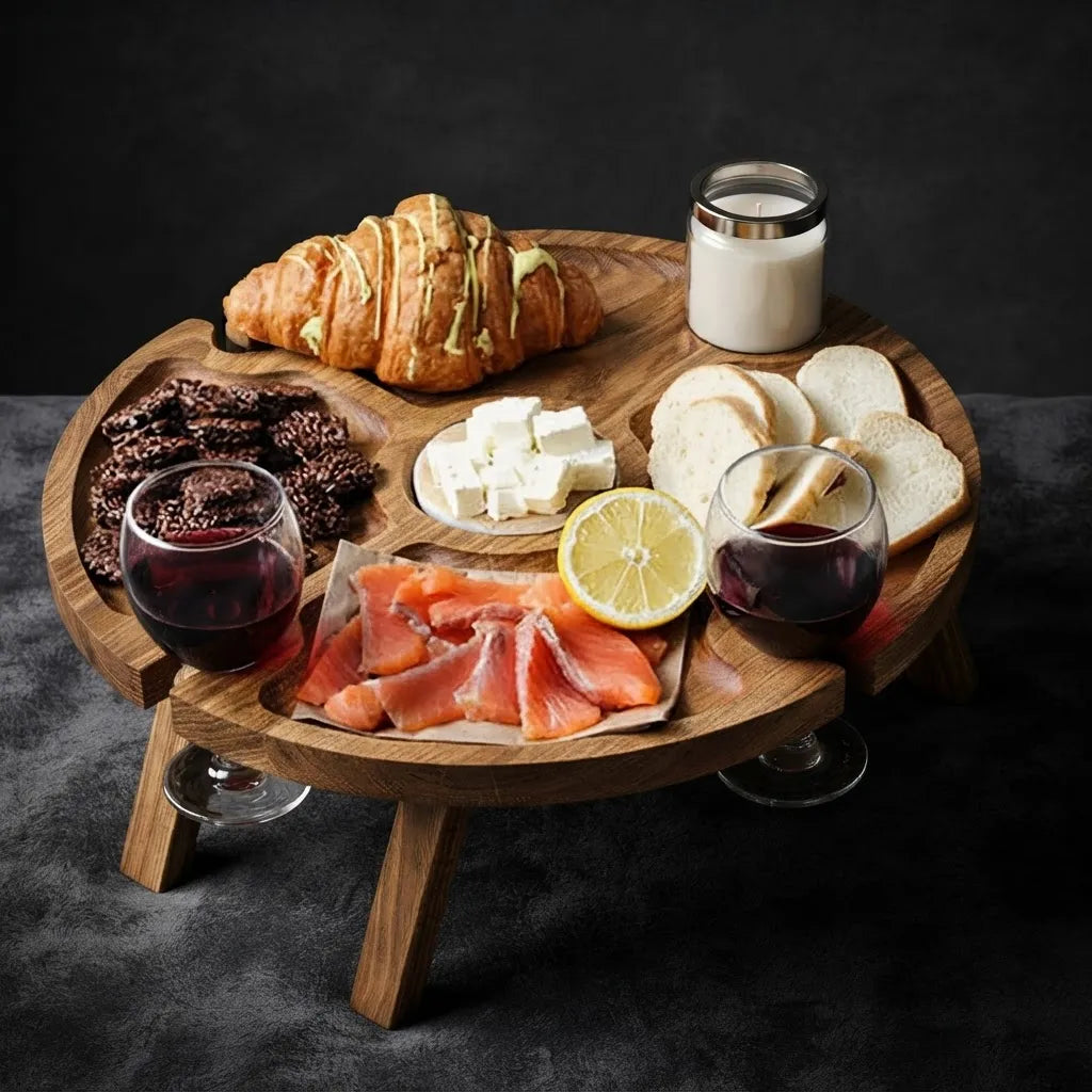 Nordic Sommelier Portable Wooden Table