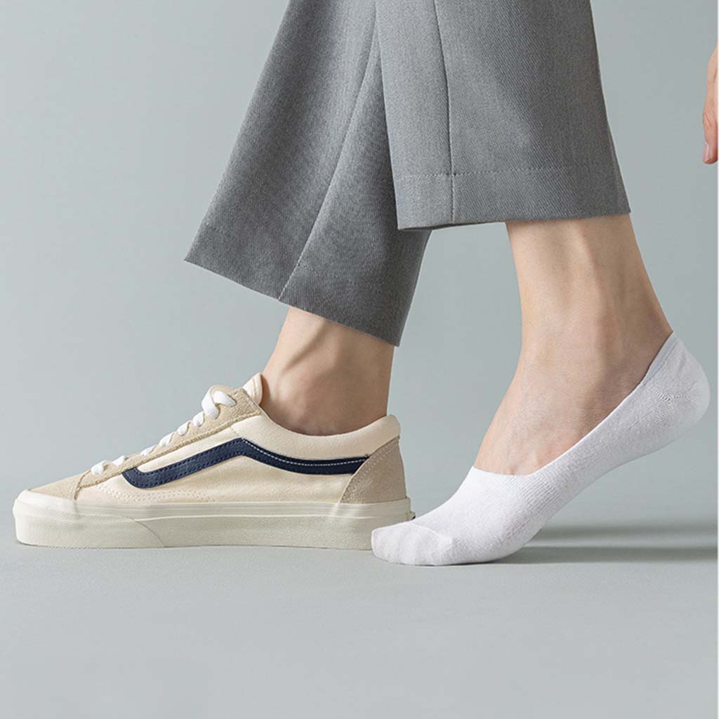 Mens Invisible Cotton Anti-Slip Socks