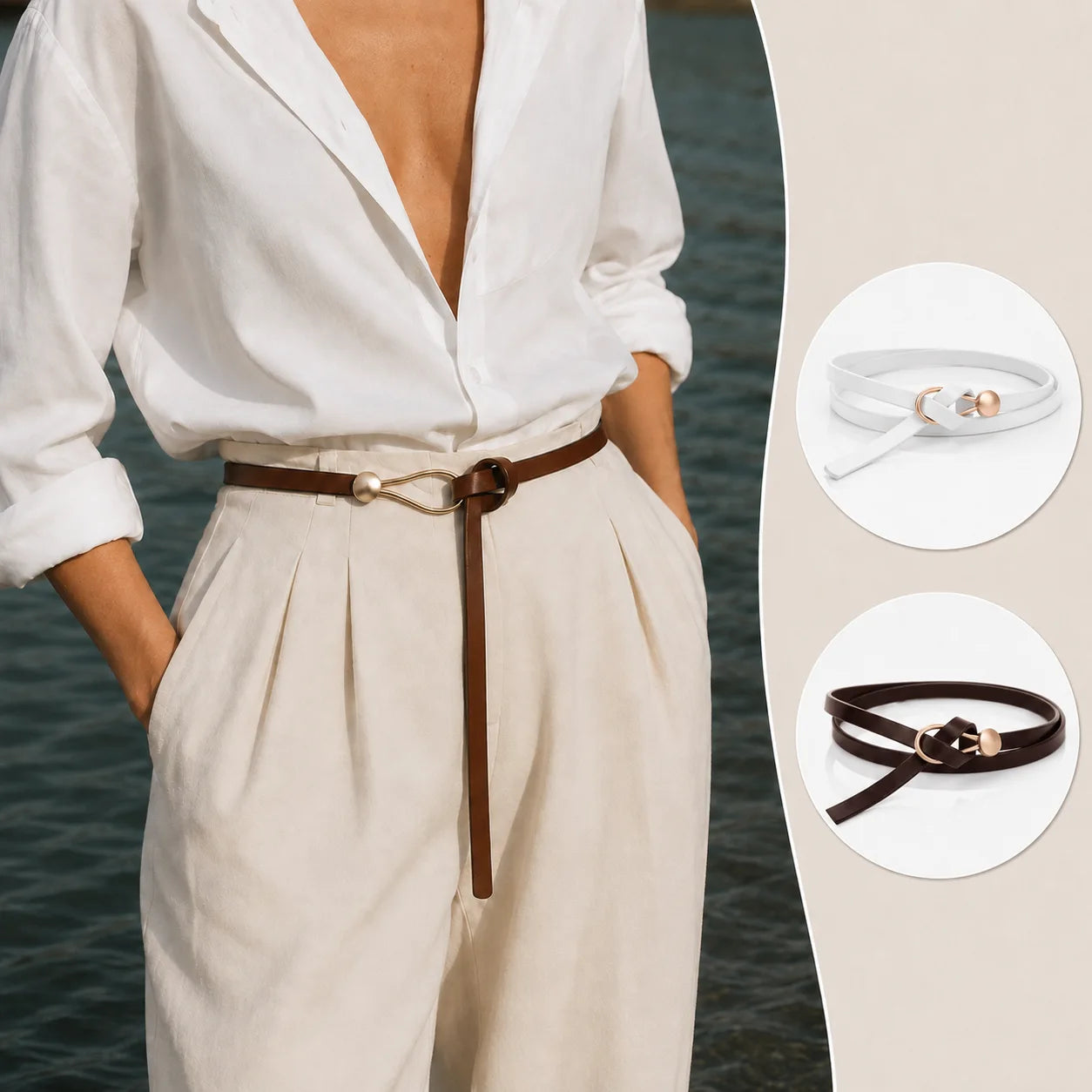 La Marélie Luxurious Leather Belt