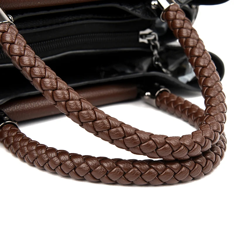 L'Éloriée Embossed Vintage Leather Bag