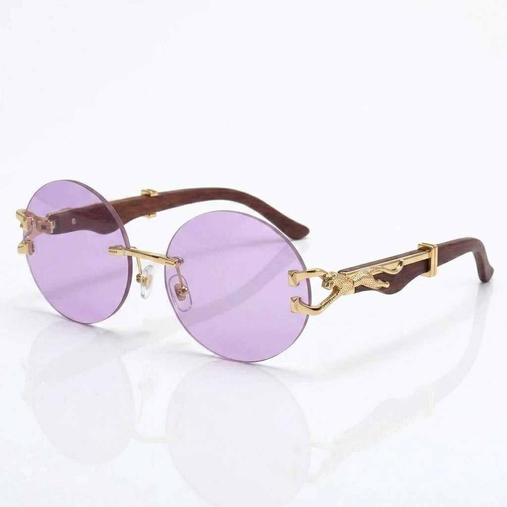 Calista Rimless Round Sunglasses