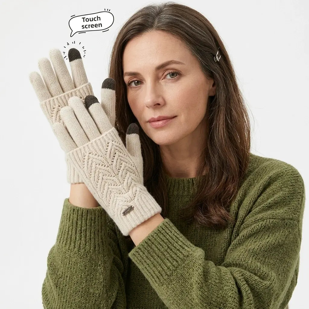 Elara Touchscreen Cashmere Gloves